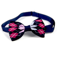 HKM-237459 Plaid Pet Tie Scarf for Cats and Dogs - Stylish Polyester Accessories