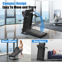 HKM-689107 Compact Folding Treadmill Q30-5 for Home and Office Use