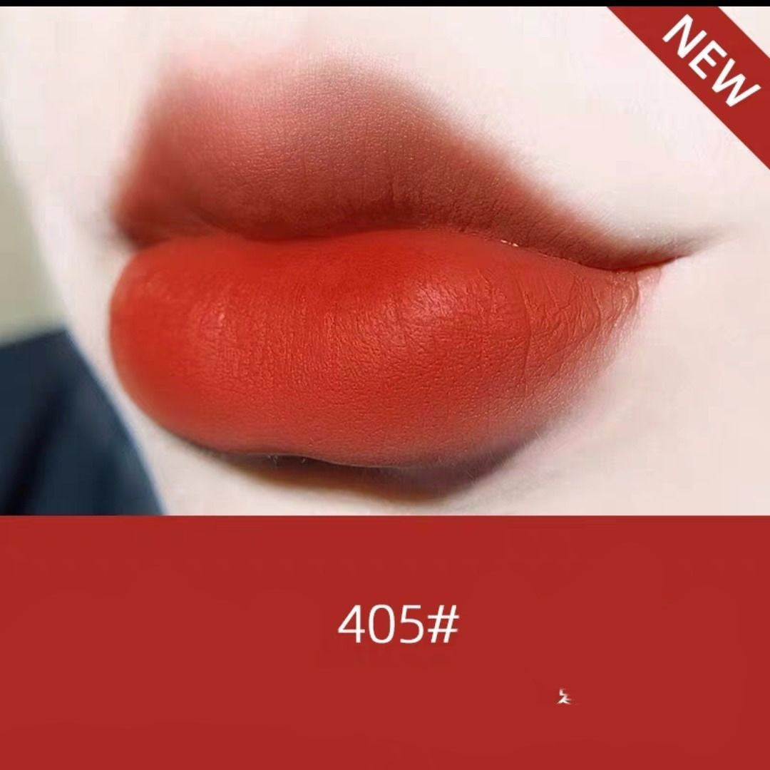 HKM-548179 Matte Velvet Lipstick – Long-Lasting Soft Finish in Apple Red, Rose Bean Paste, Cinnamon Milk Orange, Cream Carrot, Rust Red