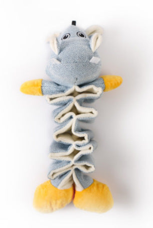 HKM-992403 Cotton and Linen Plush Pet Toy - Koala, Kangaroo, and Hippo Designs