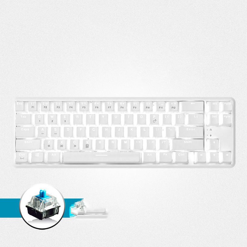 KTX-675091 Wireless Bluetooth Mechanical Keyboard with RGB Backlight - 87 Keys, Ergonomic Design, Dual Mode for Office and Gaming