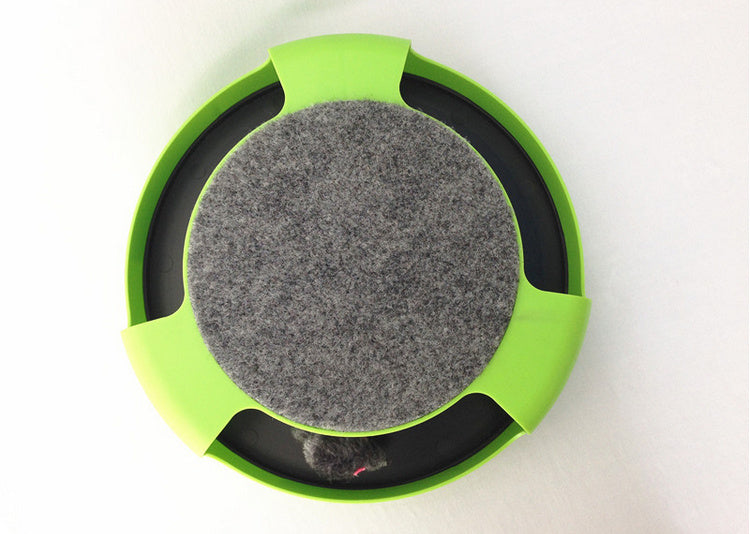 HKM-822611 Shadowless Rotating Turntable for Cats and Mice – Circular Play Platform with Toy Space