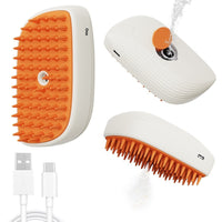 HKM-365907 USB Rechargeable Pet Grooming Steam Brush with Accessories for Cats