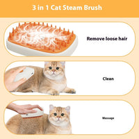 HKM-365907 USB Rechargeable Pet Grooming Steam Brush with Accessories for Cats