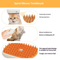 HKM-365907 USB Rechargeable Pet Grooming Steam Brush with Accessories for Cats