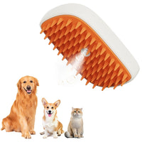 HKM-365907 USB Rechargeable Pet Grooming Steam Brush with Accessories for Cats