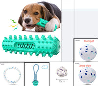 HKM-596563 Vocal Pet Dog Teething Stick - Multifunctional Cleaning Toothbrush Chewing Toy for Dogs