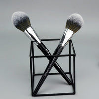 HKM-380883 Peach Shape Loose Powder Brush with Wooden Handle for Blush Application