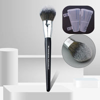 HKM-380883 Peach Shape Loose Powder Brush with Wooden Handle for Blush Application