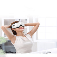 HKM-816595 Wireless Smart Eye Massager with Air Pressure, Hot Compress, and Music Vibration Features - USB Powered