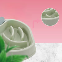 HKM-890643 Slow Feed Dog Bowl with Non-Slip Base - Maze Design for Healthy Eating and Digestion