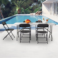 HKM-745747 Portable Lightweight Folding Rectangular Table for Outdoor Use