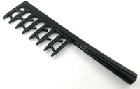 HKM-447315 Folding Makeup Brush Set with Plastic Bifurcated Tooth Comb - Portable and Lightweight