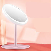 HKM-782675 Rechargeable LED Makeup Mirror with Stepless Dimming and Tri-Color Light