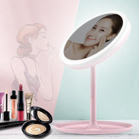 HKM-782675 Rechargeable LED Makeup Mirror with Stepless Dimming and Tri-Color Light