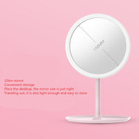 HKM-782675 Rechargeable LED Makeup Mirror with Stepless Dimming and Tri-Color Light