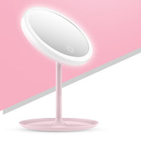 HKM-782675 Rechargeable LED Makeup Mirror with Stepless Dimming and Tri-Color Light