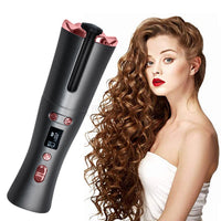 HKM-568851 Rechargeable Mini Automatic Curling Iron - USB Travel Hair Curler with 5000mAh Battery and Lightweight Design