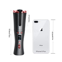 HKM-568851 Rechargeable Mini Automatic Curling Iron - USB Travel Hair Curler with 5000mAh Battery and Lightweight Design