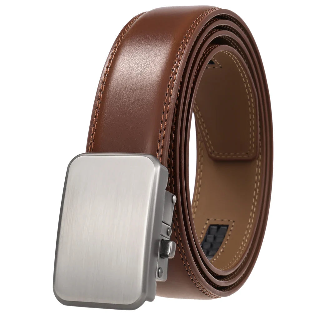 HKM-612051 Luxury Automatic Genuine Leather Belt for Men - Model LY36-22059-1
