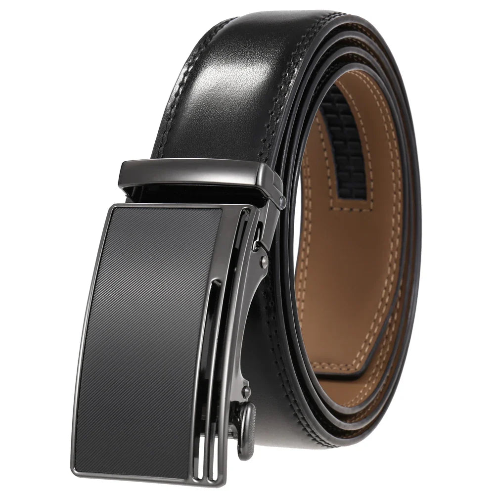 HKM-612051 Luxury Automatic Genuine Leather Belt for Men - Model LY36-22059-1