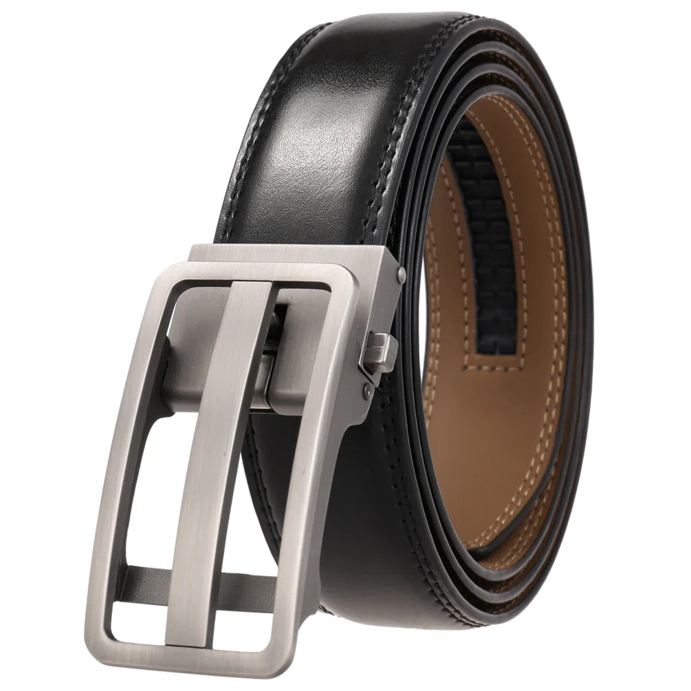 HKM-612051 Luxury Automatic Genuine Leather Belt for Men - Model LY36-22059-1