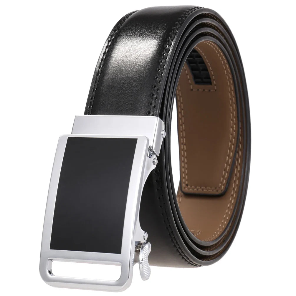 HKM-612051 Luxury Automatic Genuine Leather Belt for Men - Model LY36-22059-1