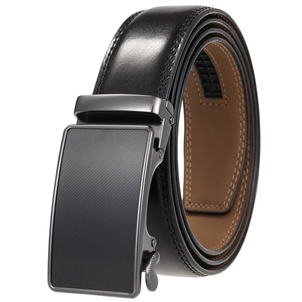 HKM-612051 Luxury Automatic Genuine Leather Belt for Men - Model LY36-22059-1