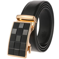 HKM-612051 Luxury Automatic Genuine Leather Belt for Men - Model LY36-22059-1