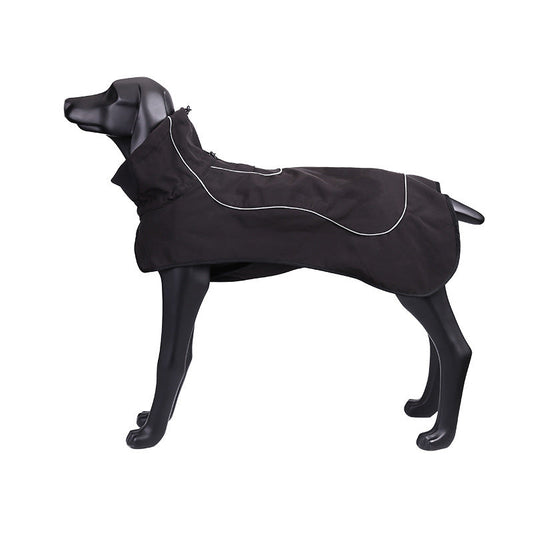 JMT-193034 Water-Resistant Raincoat for Large and Medium Dogs - Durable Four-Sided Stretch Fabric