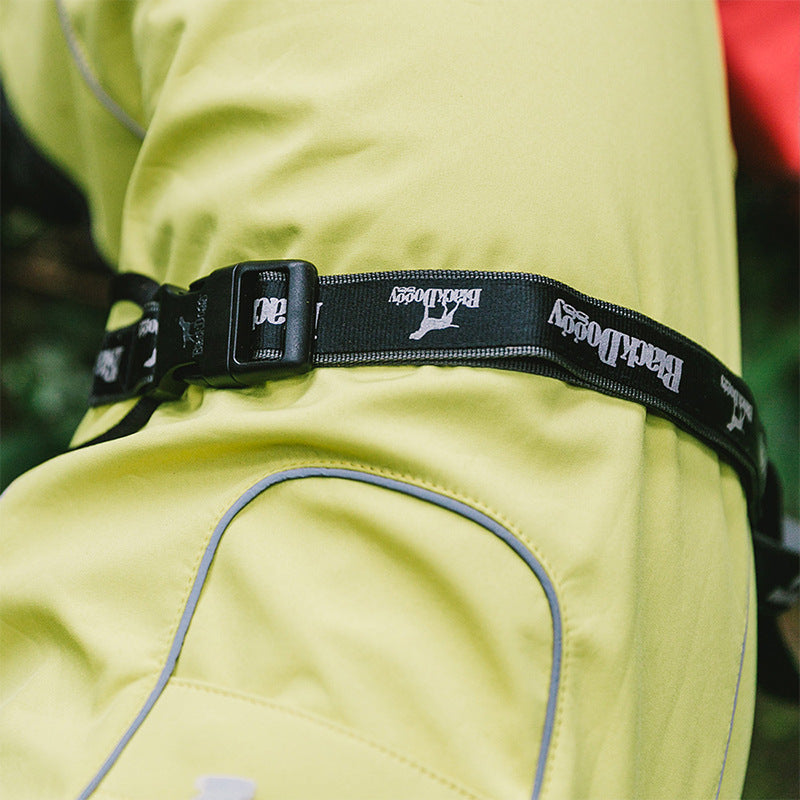 JMT-193034 Water-Resistant Raincoat for Large and Medium Dogs - Durable Four-Sided Stretch Fabric