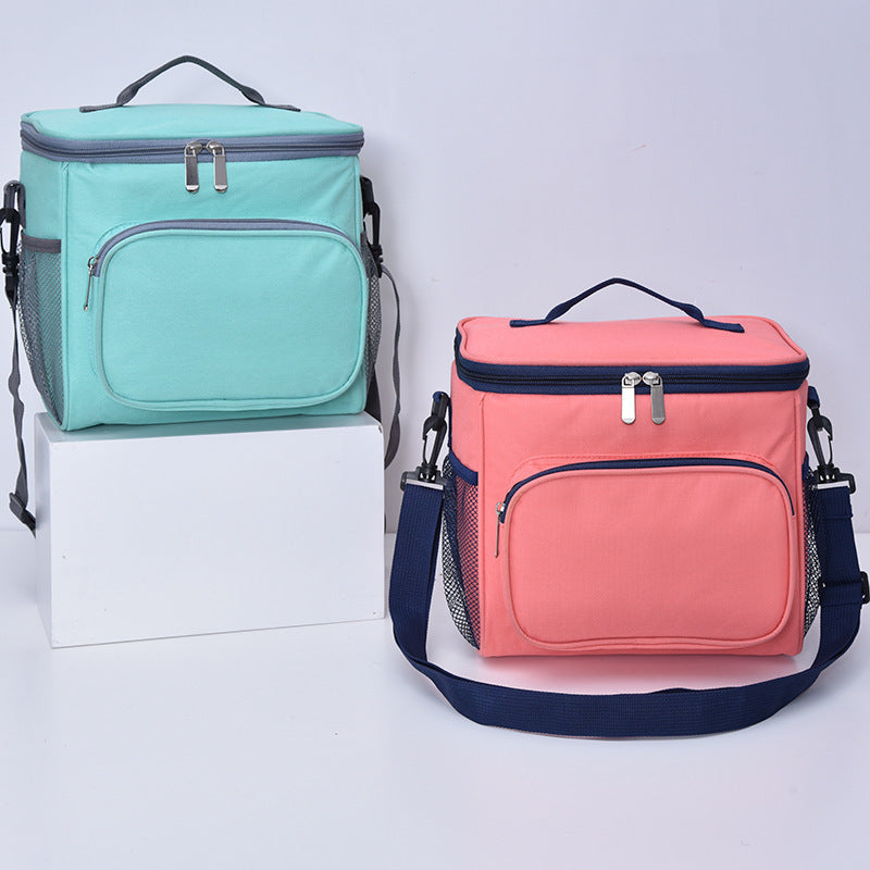 HKM-881427 Insulated Oxford Cloth Single-Shoulder Lunch Bag for Outdoor Picnics