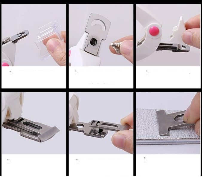 HKM-764307 Nail Art Scissors for Accurate Edge Cutting of False and Natural Nails