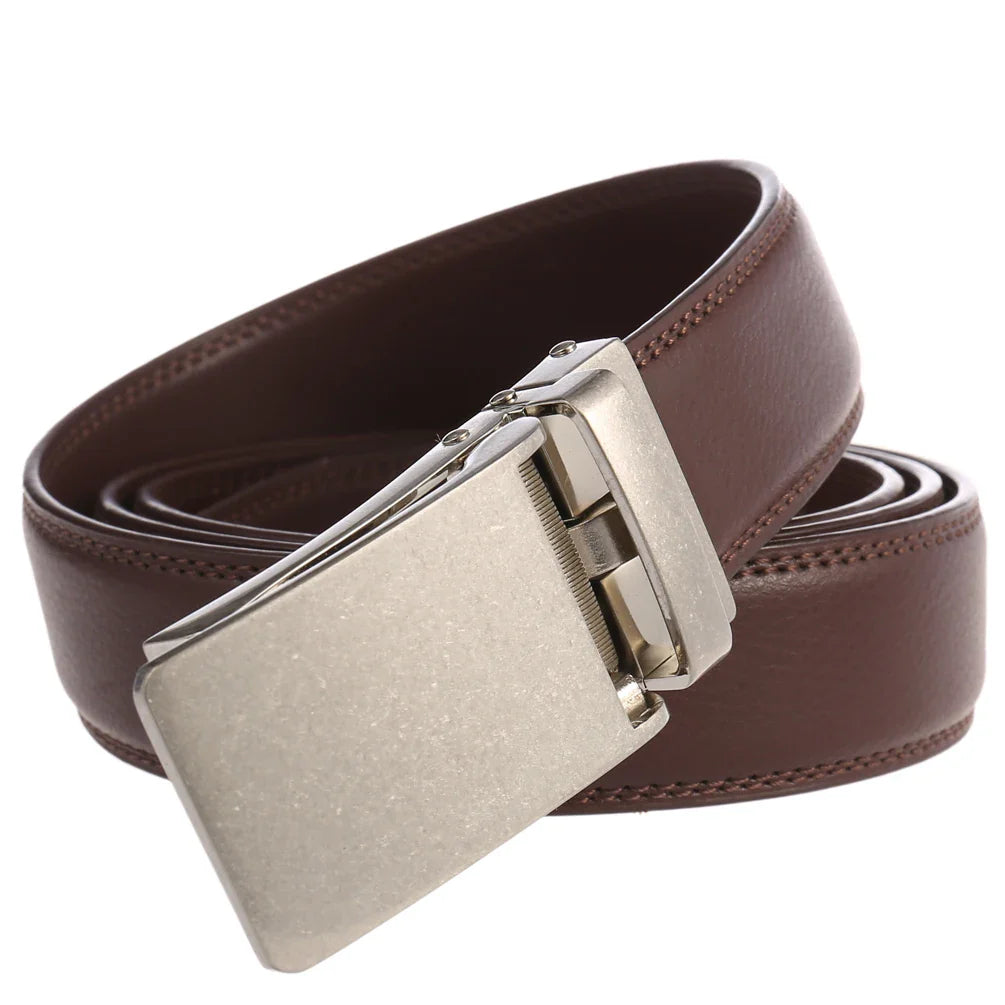 HKM-562323 Men's Wear-resistant Automatic Buckle Belt - Versatile Design for Everyday Use