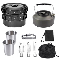 HKM-366035 Portable Outdoor Cooking Mess Kit for Camping, Hiking, and Picnics