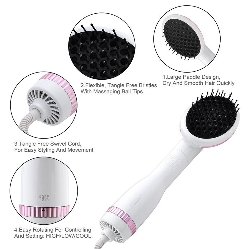 HKM-361299 Multifunctional Hair Dryer and Straightening Comb for Pets - Hot & Cold Air with Noise Reduction and Overheat Protection