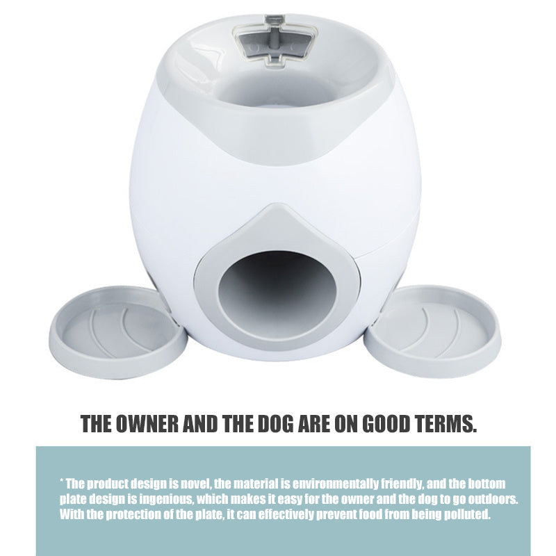 HKM-282899 Interactive Tennis Food Reward Dispenser - Durable Plastic Biting Toy