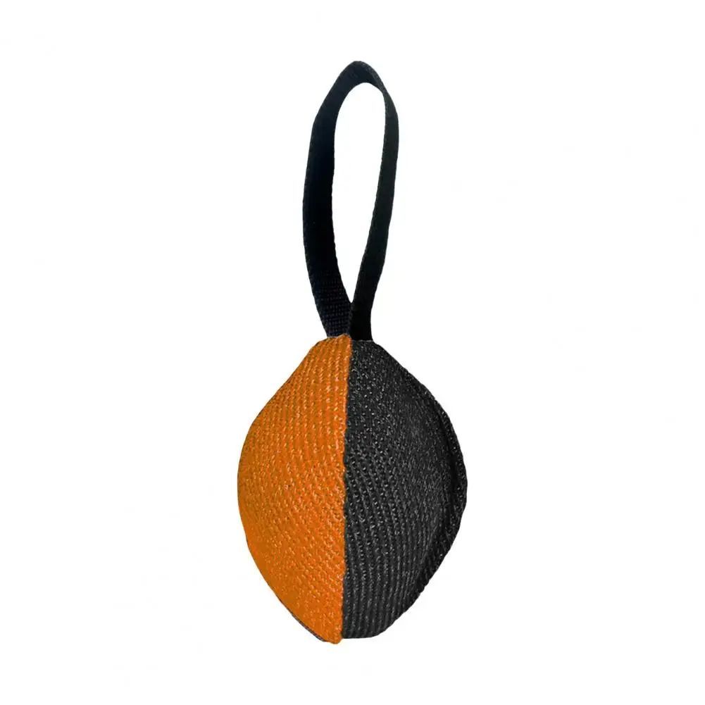 HKM-099603 Durable French Linen Tug Toy with T-Shaped Pull Tab for Dog Training and Agility Development