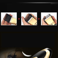 HKM-655059 Professional Pet Dog and Cat Grooming Clippers with Adjustable Titanium Ceramic Blades and USB Charging