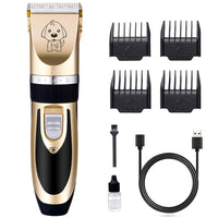 HKM-655059 Professional Pet Dog and Cat Grooming Clippers with Adjustable Titanium Ceramic Blades and USB Charging