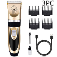 HKM-655059 Professional Pet Dog and Cat Grooming Clippers with Adjustable Titanium Ceramic Blades and USB Charging