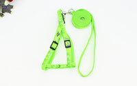 HKM-725011 Fashionable Printed Patch Pet Leash & Chest Harness with Adjustable Size Options