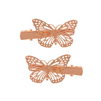 HKM-833235 Three-Dimensional Butterfly Bow Hairpin in 18K Electroplated Metal