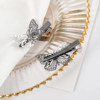 HKM-833235 Three-Dimensional Butterfly Bow Hairpin in 18K Electroplated Metal
