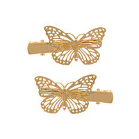 HKM-833235 Three-Dimensional Butterfly Bow Hairpin in 18K Electroplated Metal