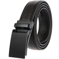 HKM-085459 Genuine Leather Black Belt for Men with Buckle Model LY33-2033-5