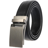 HKM-085459 Genuine Leather Black Belt for Men with Buckle Model LY33-2033-5
