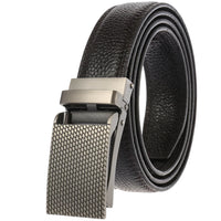 HKM-085459 Genuine Leather Black Belt for Men with Buckle Model LY33-2033-5