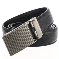 HKM-085459 Genuine Leather Black Belt for Men with Buckle Model LY33-2033-5