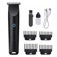 HKM-399827 Rechargeable Electric Beard Shaver Trimmer with R-Shaped Head and USB Charging